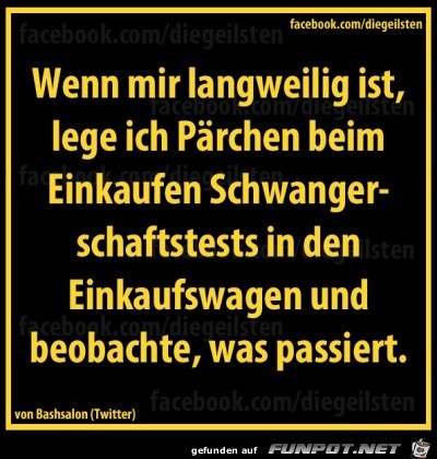 Spass beim Einkauf Spass beim Einkauf