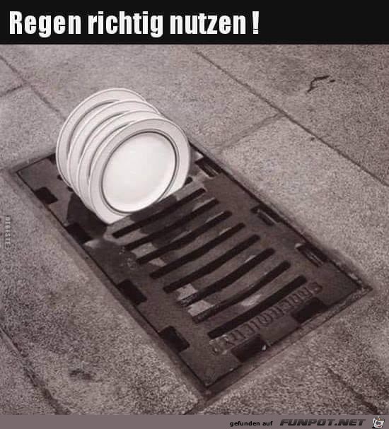 Regen richtig nutzen