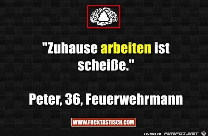 Zuhause arbeiten...