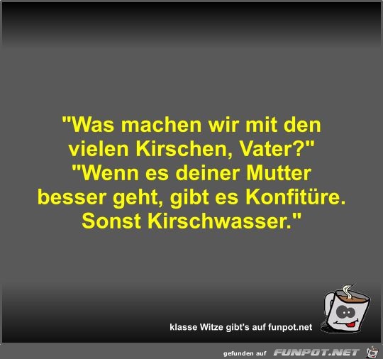 Was machen wir mit den vielen Kirschen Was machen wir mit den vielen Kirschen