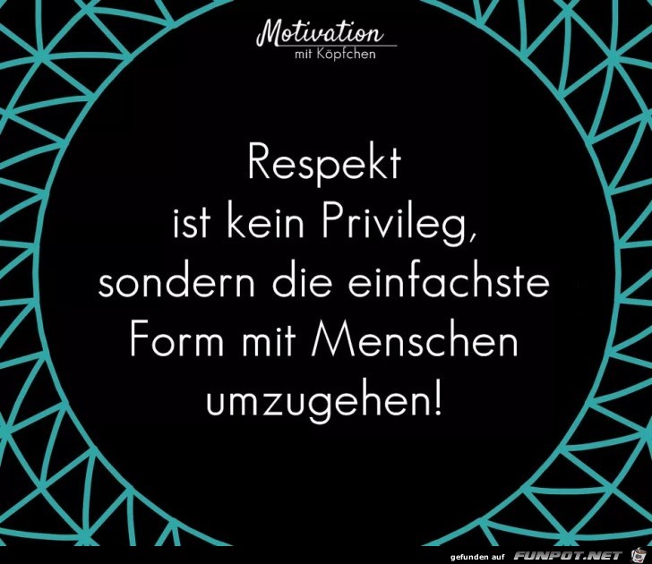 Respekt ist kein Privileg