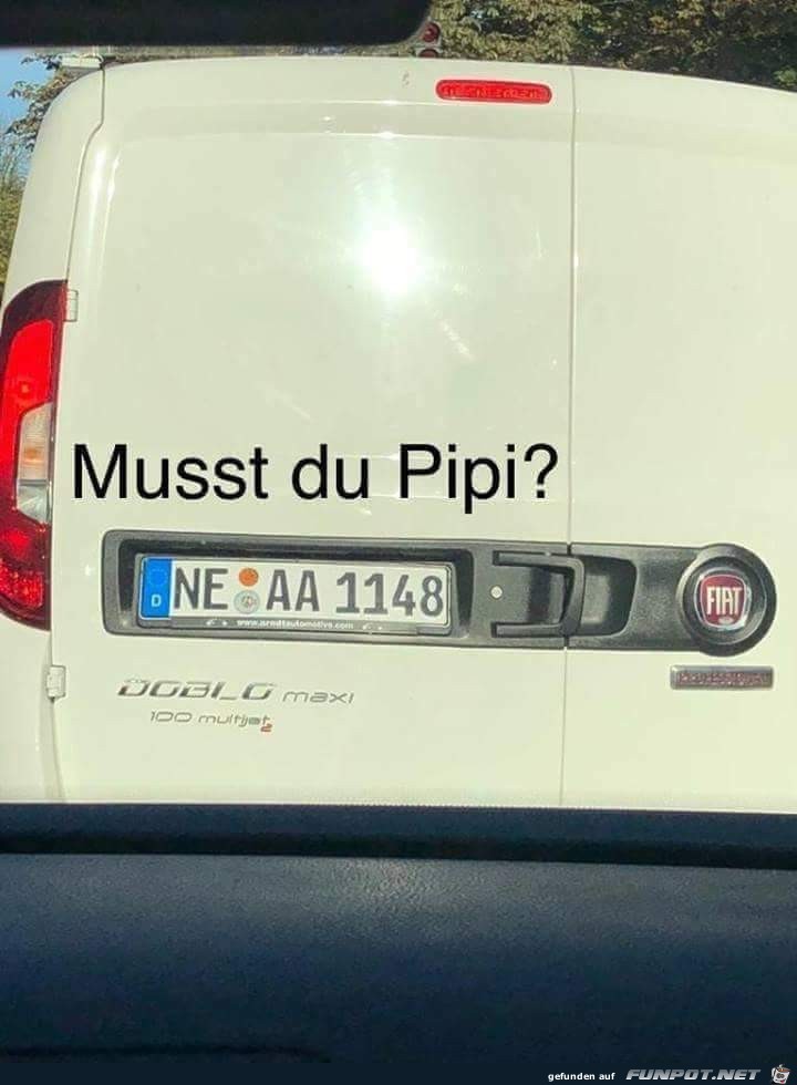 Musst du Pipi ?