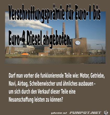 Verschrottung angeboten Verschrottung angeboten