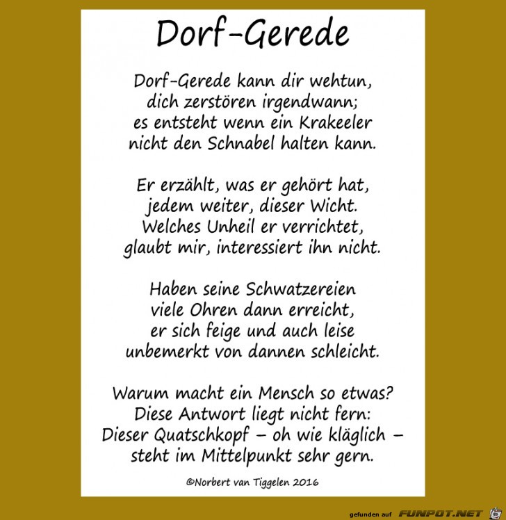 Dorf-Gerede 2018