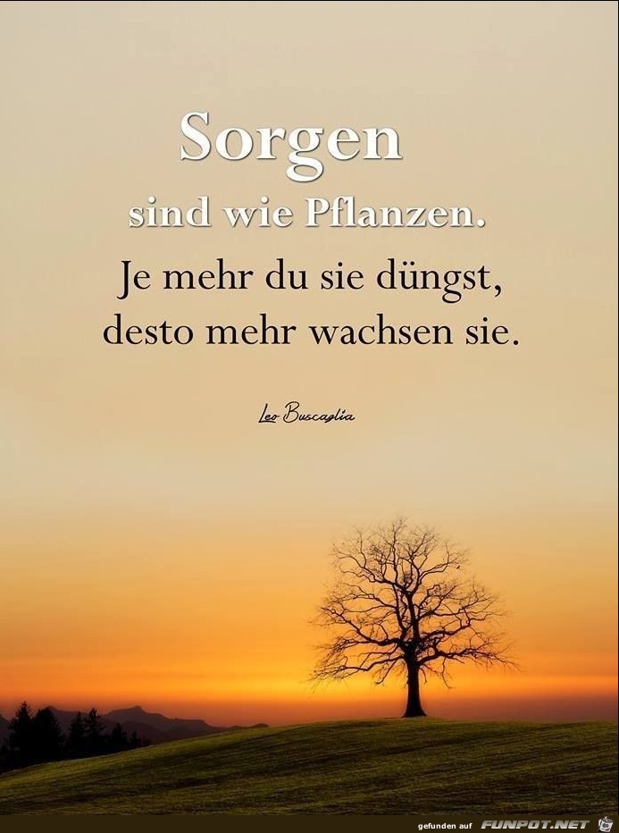 sorgen sind sorgen sind