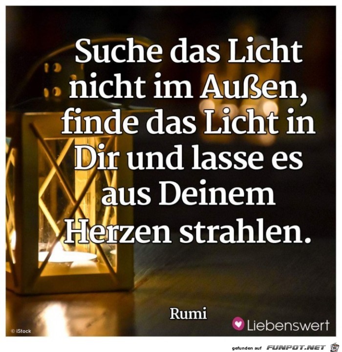 suche das Licht nicht