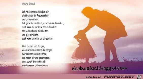 122 Gedicht Meine Hand Fur Meine Liebe Mutter