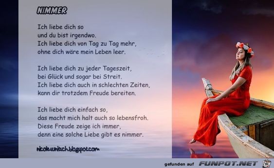 Gedicht - Nimmer - Liebe Gedicht - Nimmer - Liebe
