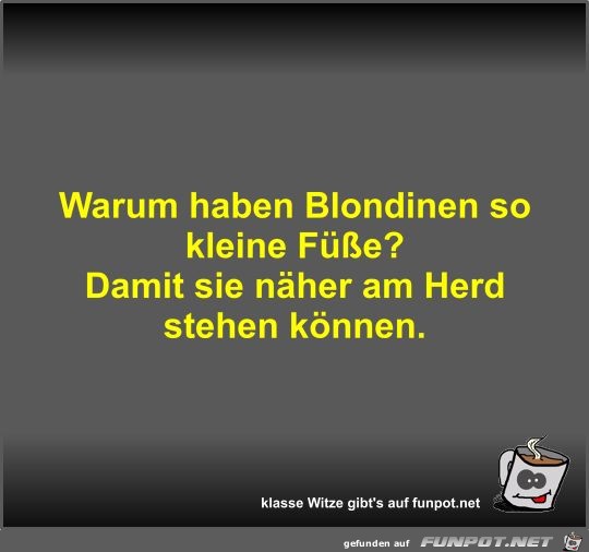 Warum haben Blondinen so kleine Fe?