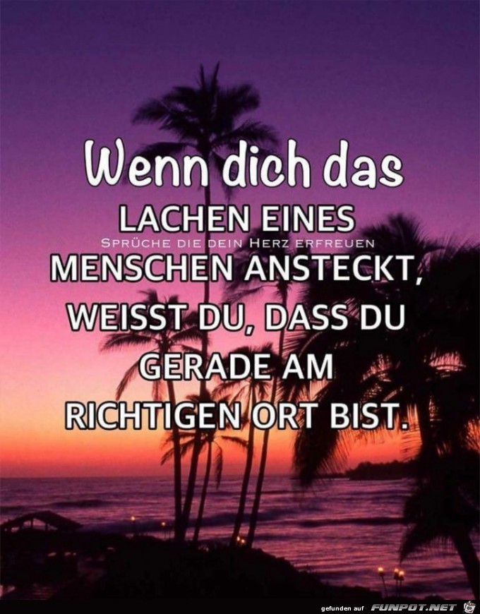 wenn dich das Lachen