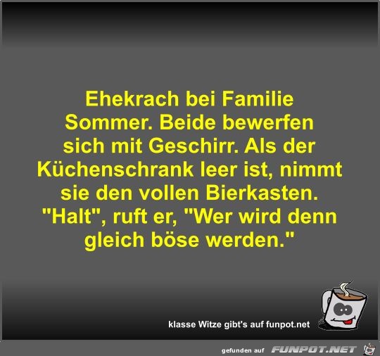 Ehekrach bei Familie Sommer Ehekrach bei Familie Sommer