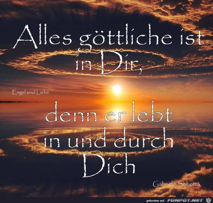 Alles Goettliche ist in dir