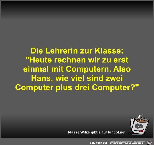 Die Lehrerin zur Klasse Die Lehrerin zur Klasse