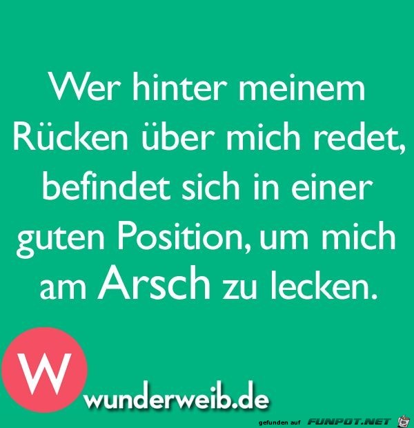 wer hinter meinem Ruecken wer hinter meinem Ruecken