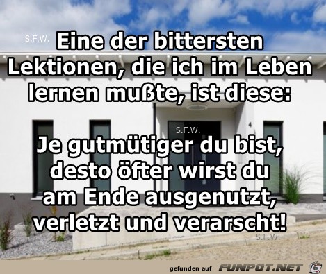 Eine der bittersten Eine der bittersten