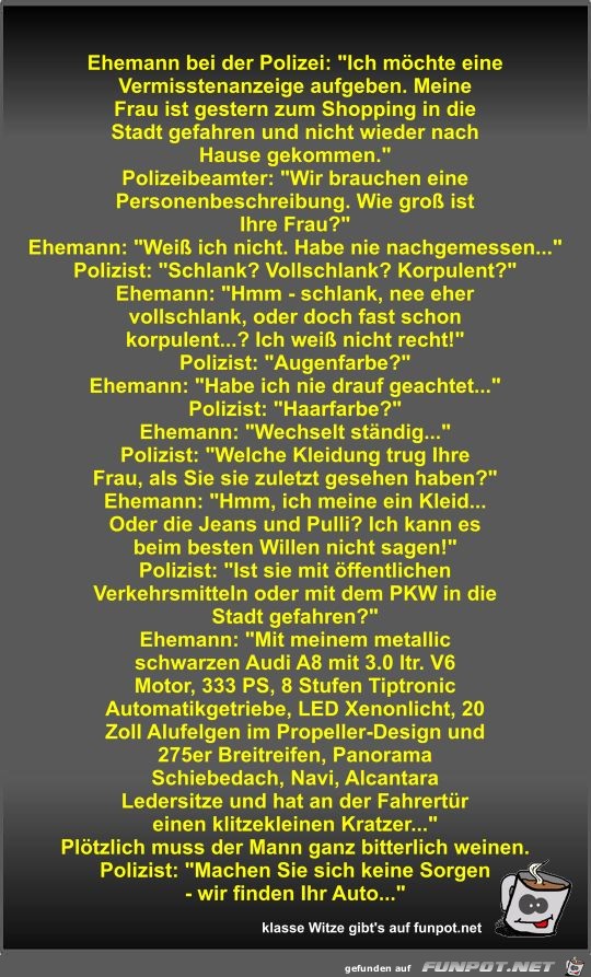 Ehemann bei der Polizei Ehemann bei der Polizei
