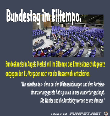 Bundestag im Eiltempo