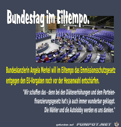 Bundestag im Eiltempo Bundestag im Eiltempo