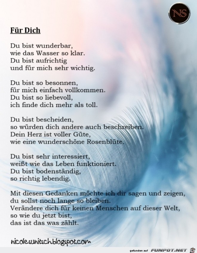 Gedicht - Fr Dich