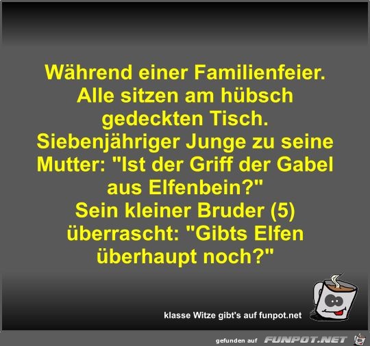 Whrend einer Familienfeier