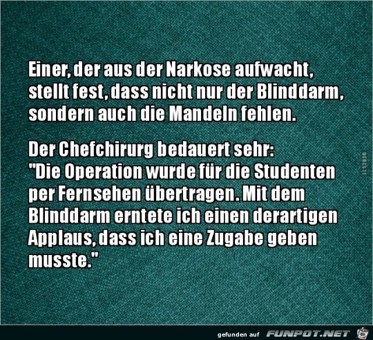 Eine Zugabe Eine Zugabe
