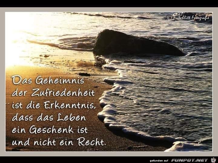 Geheimnis der Zufriedenheit Geheimnis der Zufriedenheit