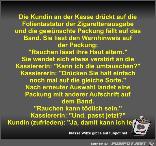 Die Kundin an der Kasse drückt auf die Folientastatur der... Die Kundin an der Kasse drückt auf die Folientastatur der...