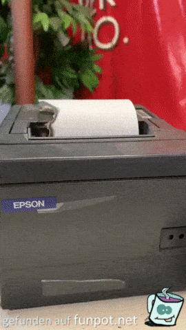Heigelaufener Epson Drucker