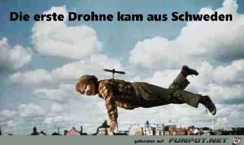 Die erste Drohne Die erste Drohne