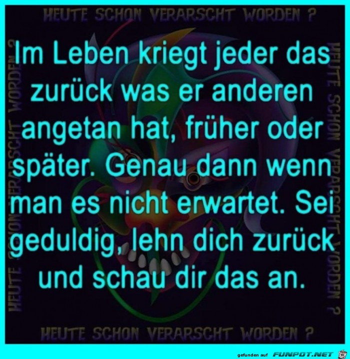 Jeder kriegt was zurck