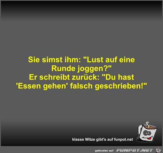 Sie simst ihm Sie simst ihm