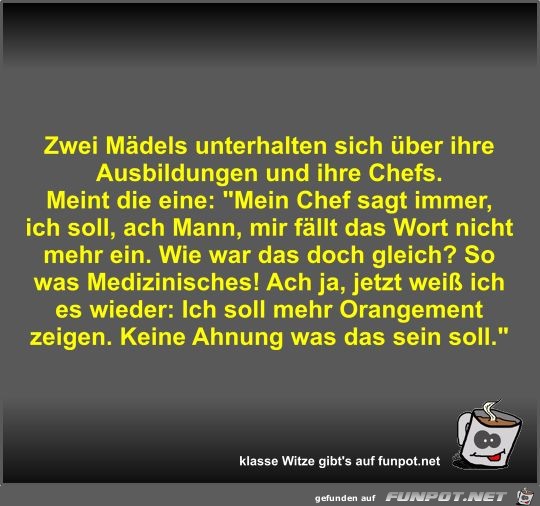 Zwei Mädels unterhalten sich über ihre Ausbildungen und... Zwei Mädels unterhalten sich über ihre Ausbildungen und...