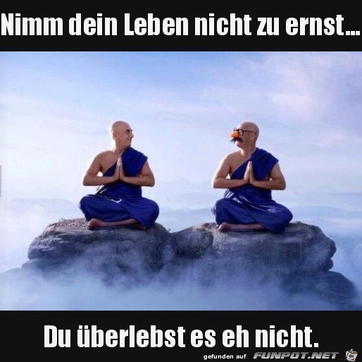 Nicht alles zu ernst nehmen Nicht alles zu ernst nehmen