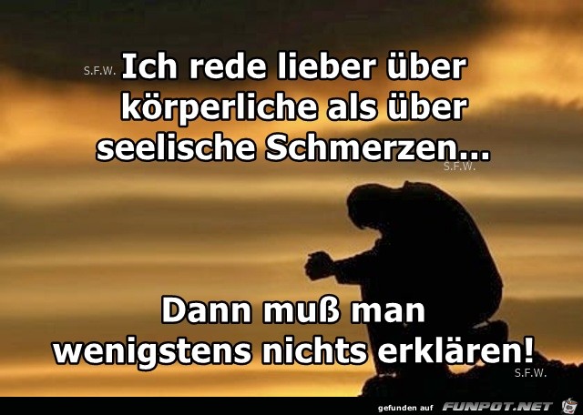 Ich rede lieber ueber Ich rede lieber ueber