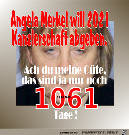 Kanzlerin gibt auf