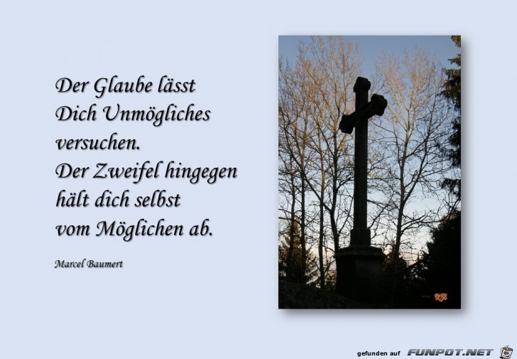 der Glaube laesst dich