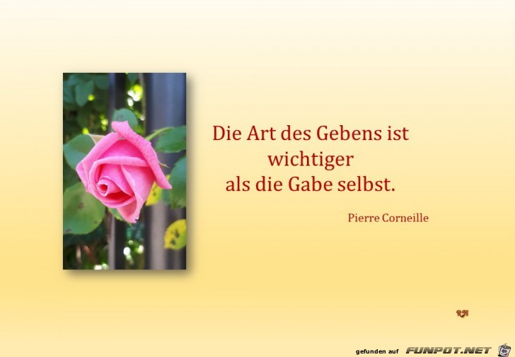 die Art des Gebens