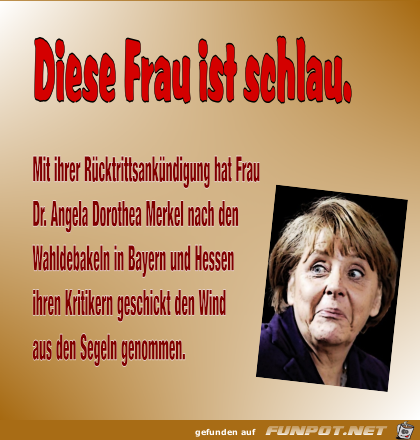 Diese Frau ist schlau