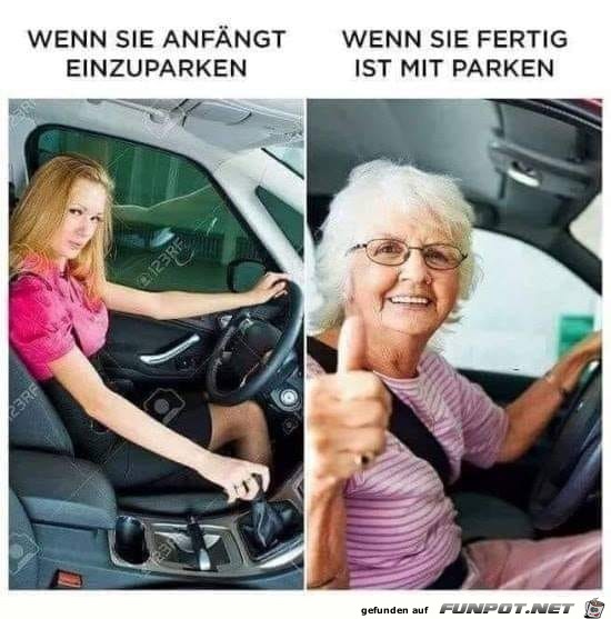 Wenn Frauen einparken