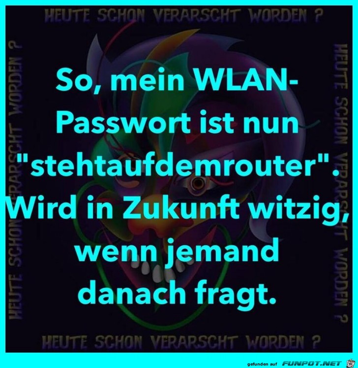 Neues WLAN-Passwort