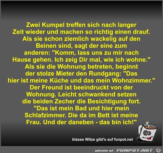 Zwei Kumpel treffen sich nach langer Zeit wieder und machen Zwei Kumpel treffen sich nach langer Zeit wieder und machen