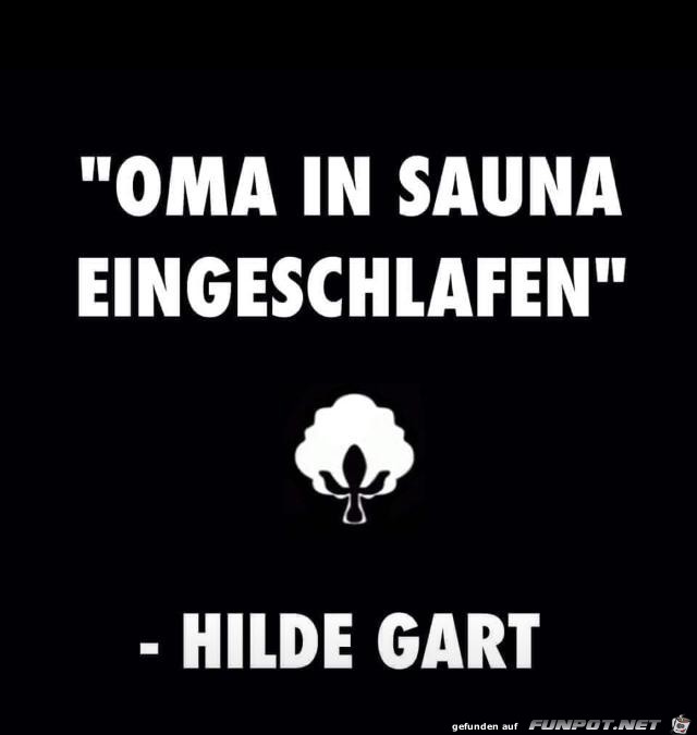 In Sauna eingeschlafen In Sauna eingeschlafen