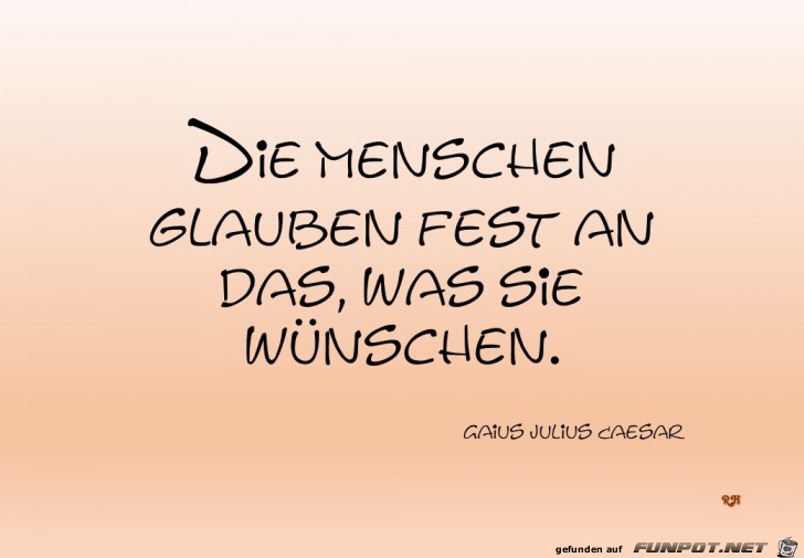 die Menschen glauben fest