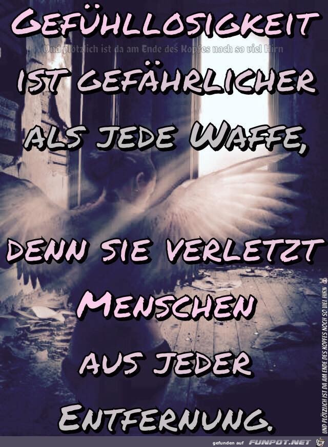 Gefühllosigkeit Gefühllosigkeit