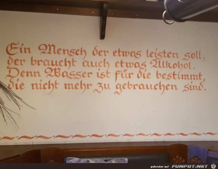 Lustiger Bar-Spruch