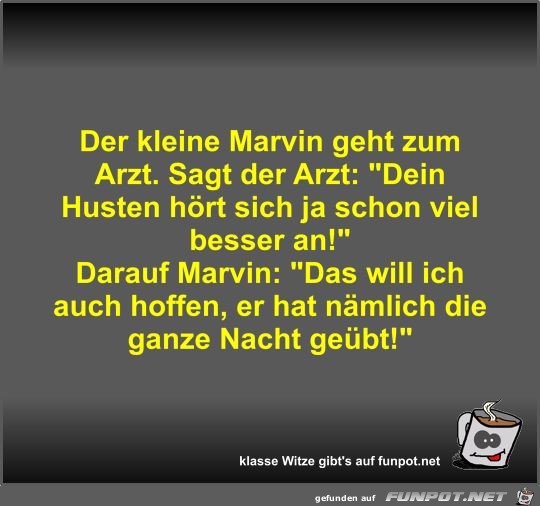 Der kleine Marvin geht zum Arzt