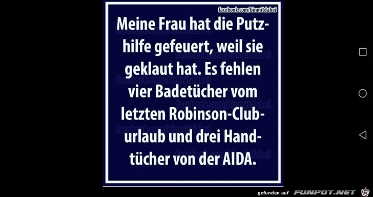 Putzfrau gefeuert Putzfrau gefeuert