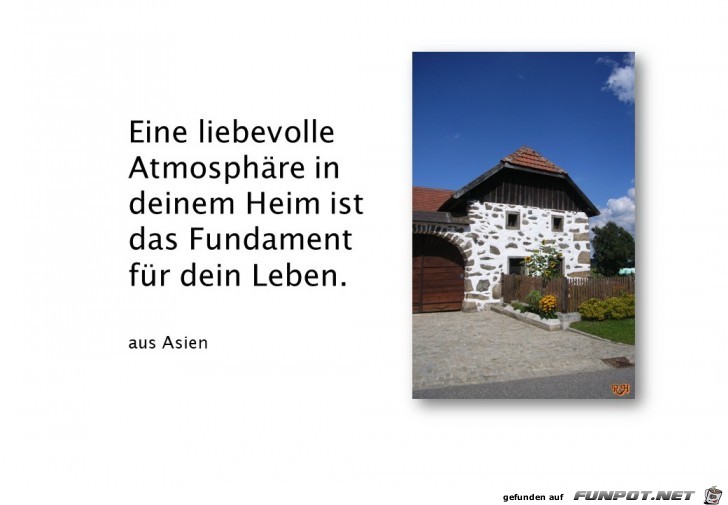 eine liebevolle Atmosphaere