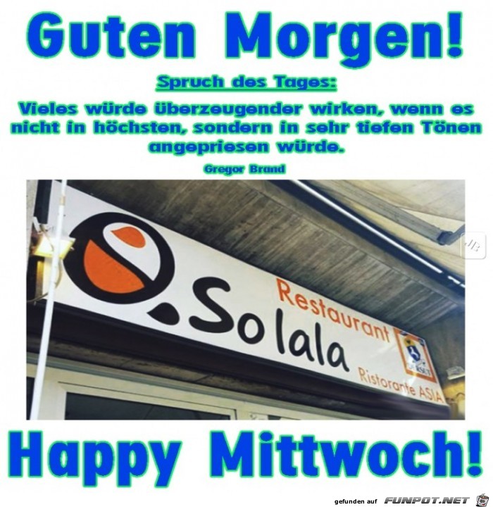 Mittwoch Mittwoch
