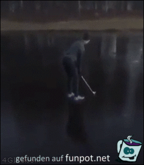 Eis-Golfen Eis-Golfen